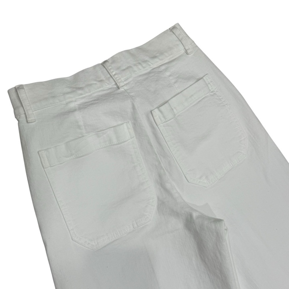 Marella Women's Size 6 US White Lava Denim Wide Leg Jeans Pants Trouser NWT $275 - Picture 11 of 16